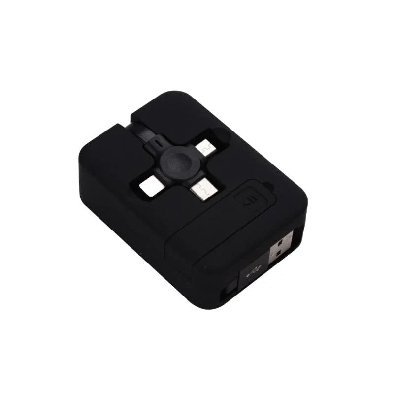 Kábel 3 v 1 s automatickým navíjaním - Univerzálnosť a prenosnosť