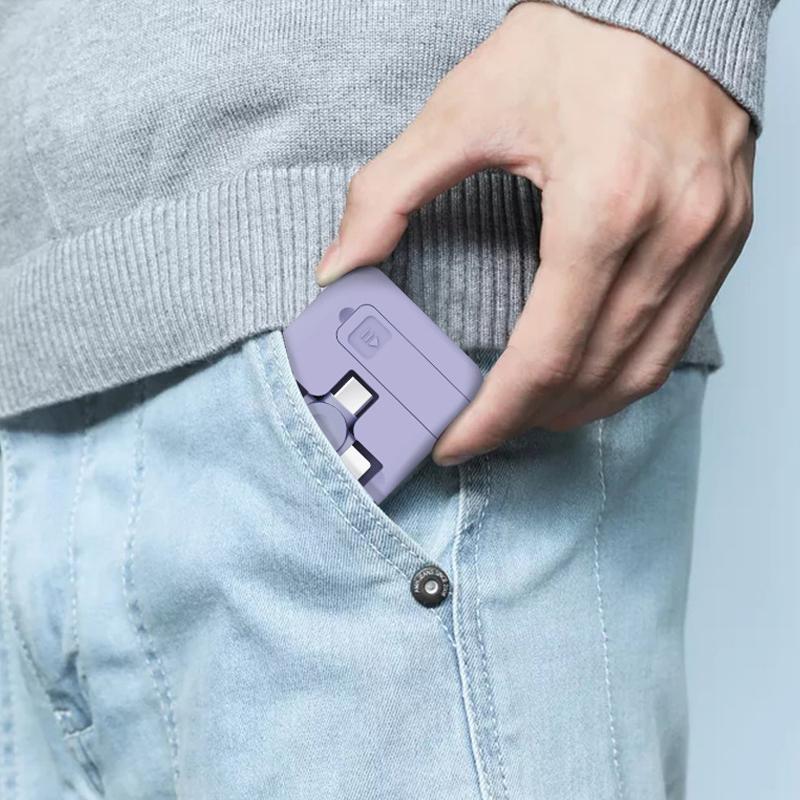 Kábel 3 v 1 s automatickým navíjaním - Univerzálnosť a prenosnosť