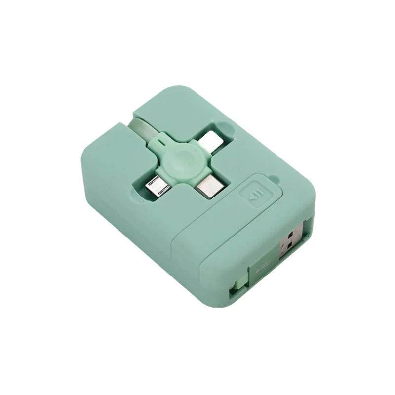 Kábel 3 v 1 s automatickým navíjaním - Univerzálnosť a prenosnosť