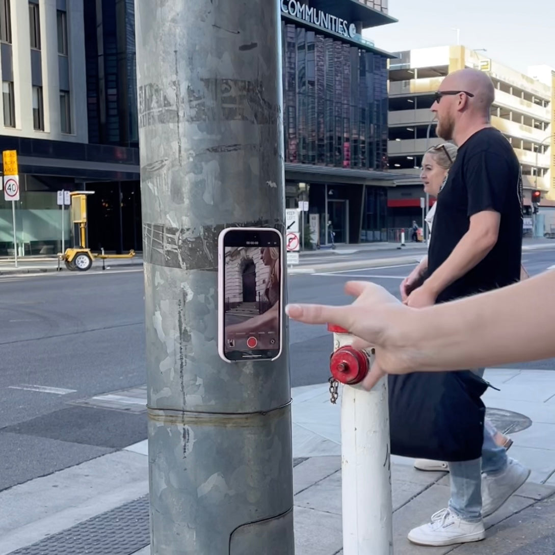 Telefonholder med sugekopp