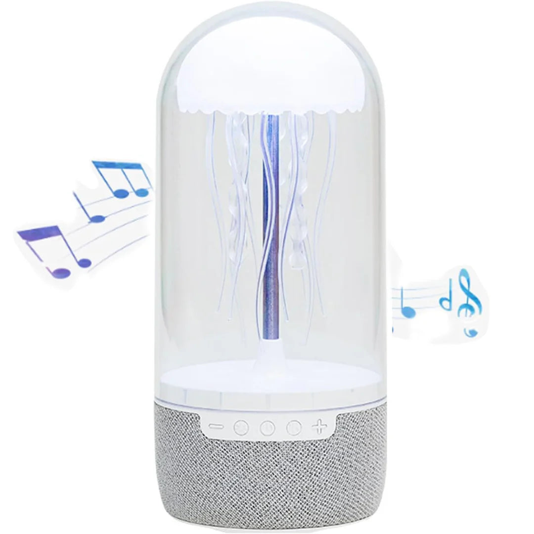 Rotující LED lampa s integrovaným reproduktorem