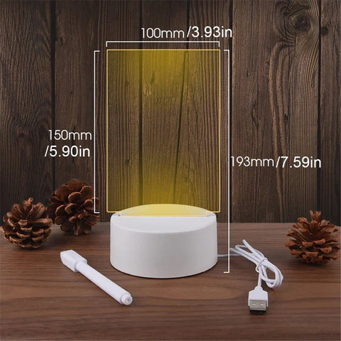 لوحة ملاحظات LED: نظم أفكارك بأناقة!